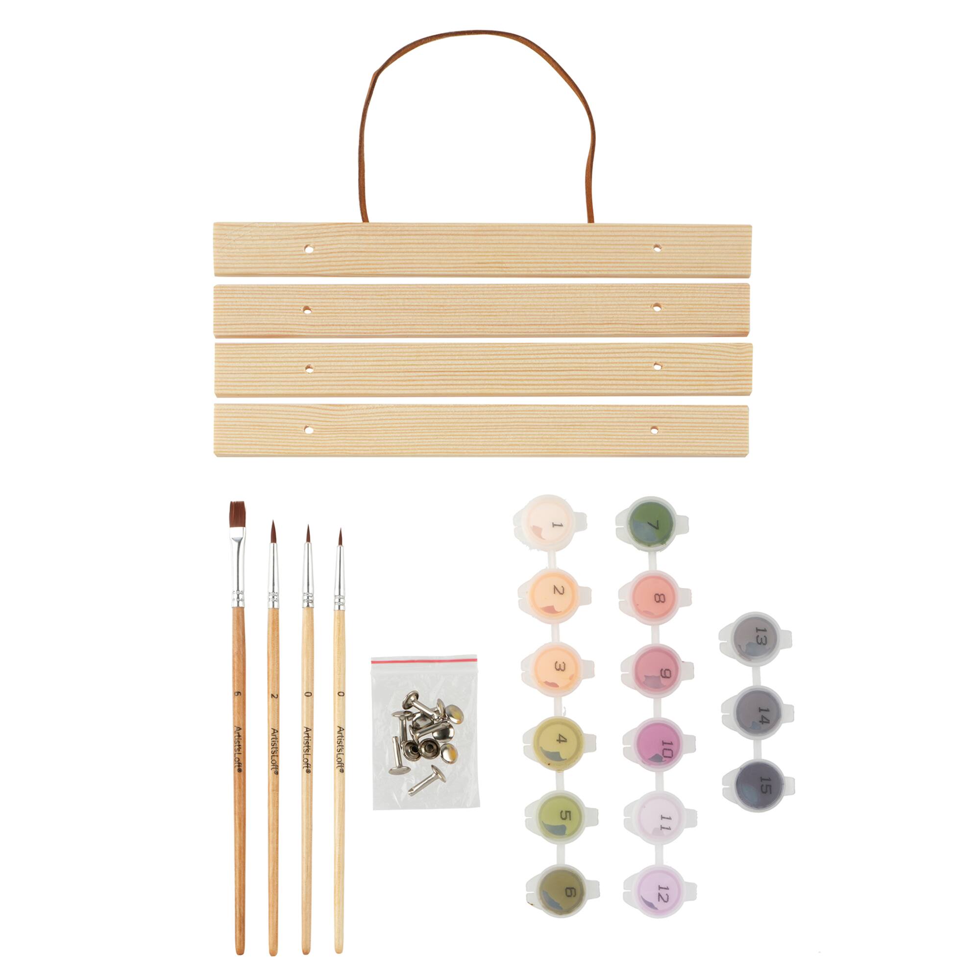 8" x 10" Sunset Fields Paint-by-Number Kit with Wood Display Hanger by Artist's Loft®